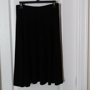 Black midi A line skirt size M